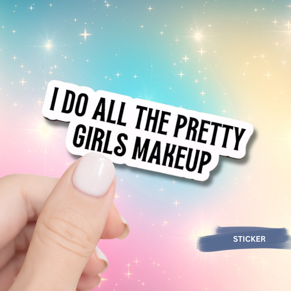 Professional Makeup Artist Sticker Vinyl Waterproof Beauty Studio Design Modern Black White Aesthetic Salon Wall Art Quality Material Durable Construction Professional Workspace Accent Practical Beauty Business Essential Creative