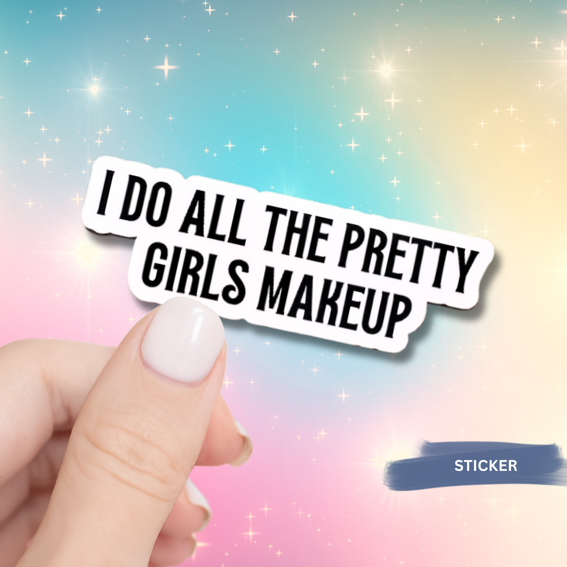 Professional Makeup Artist Sticker Vinyl Waterproof Beauty Studio Design Modern Black White Aesthetic Salon Wall Art Quality Material Durable Construction Professional Workspace Accent Practical Beauty Business Essential Creative