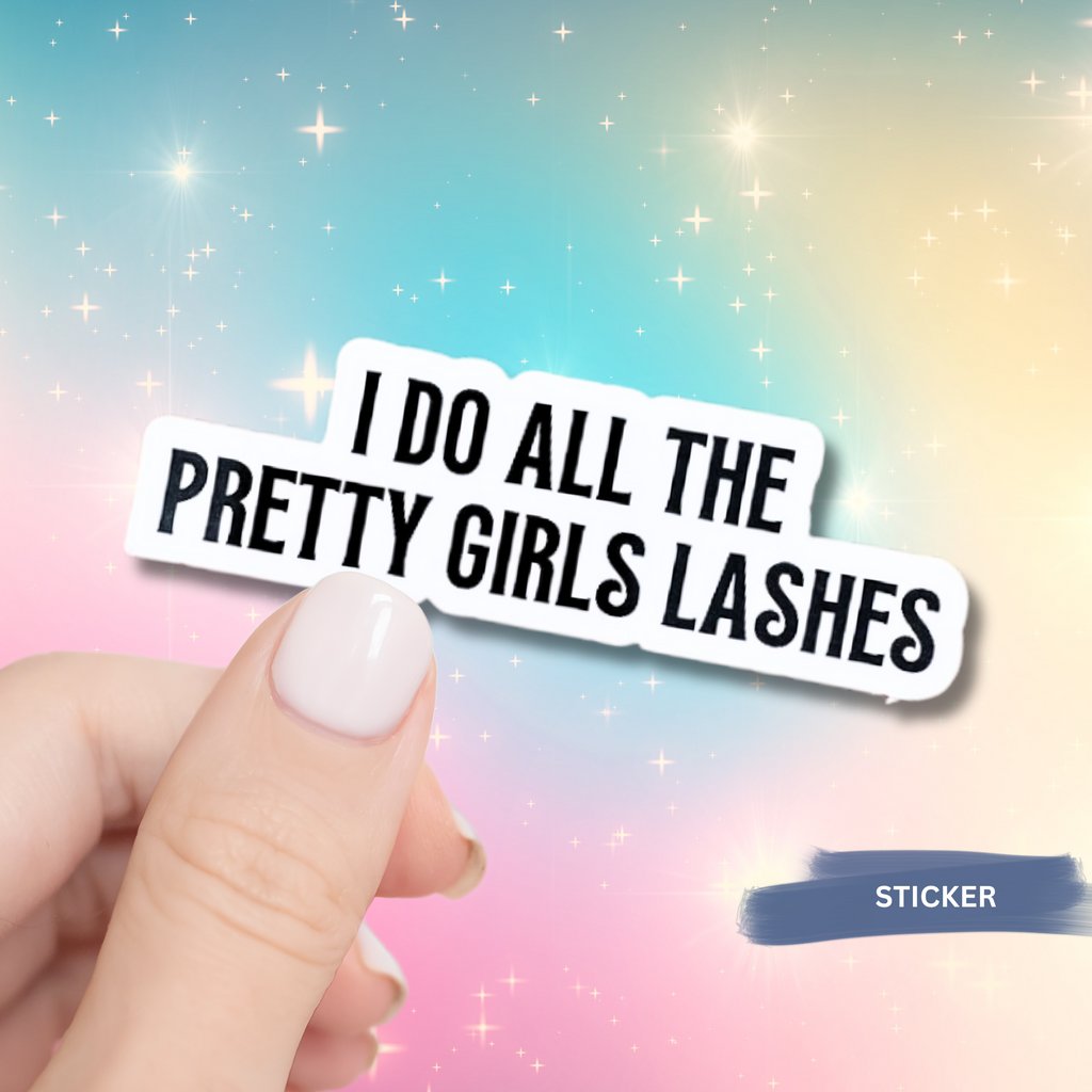 Lash Artist Sticker Professional Beauty Quote Vinyl Design Water Resistant Material Premium Die Cut Construction Studio Decoration Essential Makeup Artist Collection Business Branding Display Salon Wall Art Professional Beauty Statement