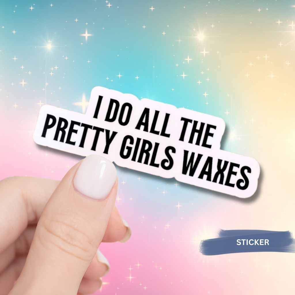 Wax Artist Sticker Professional Vinyl Decal Black White Design Water Resistant Material Beauty Workspace Accessory Esthetician Gift Idea Spa Professional Display Studio Decoration Premium Quality Construction Smooth Surface Application