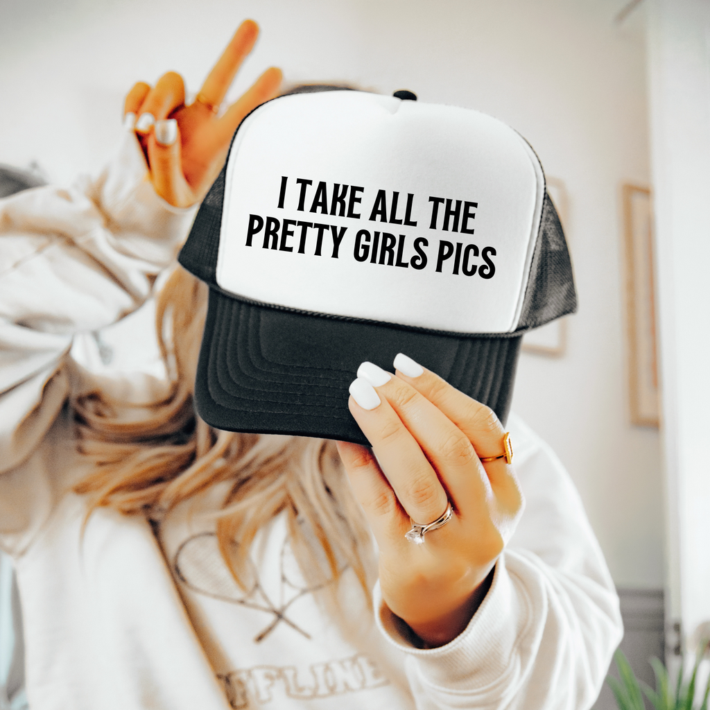 Content Creator Baseball Cap Photography Style Dad Hat Adjustable Fit Multiple Colors Available Social Media Fashion Accessory Trendy Photo Shoot Essential Black Text Design Professional Look Creative Style Statement Perfect Photographer
