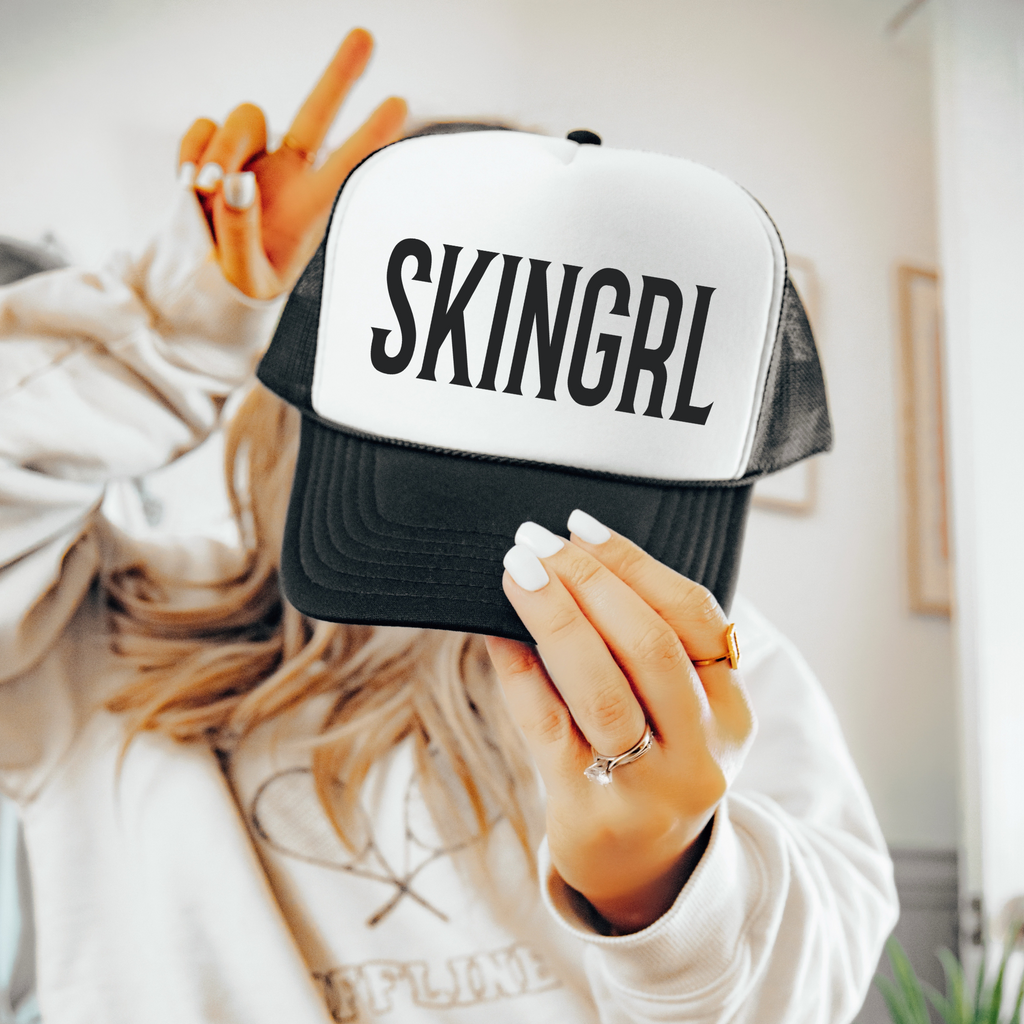 SKINGRL Professional Mesh Trucker Hat Salon Style Work Cap Beauty Professional Uniform Essential Daily Wear Fashion Statement Piece Comfortable Breathable Design Summer Work Accessory Stylish Esthetician Gear Premium Quality Construction