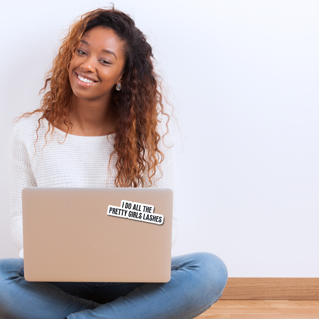 Lash Artist Sticker Professional Beauty Quote Vinyl Design Water Resistant Material Premium Die Cut Construction Studio Decoration Essential Makeup Artist Collection Business Branding Display Salon Wall Art Professional Beauty Statement