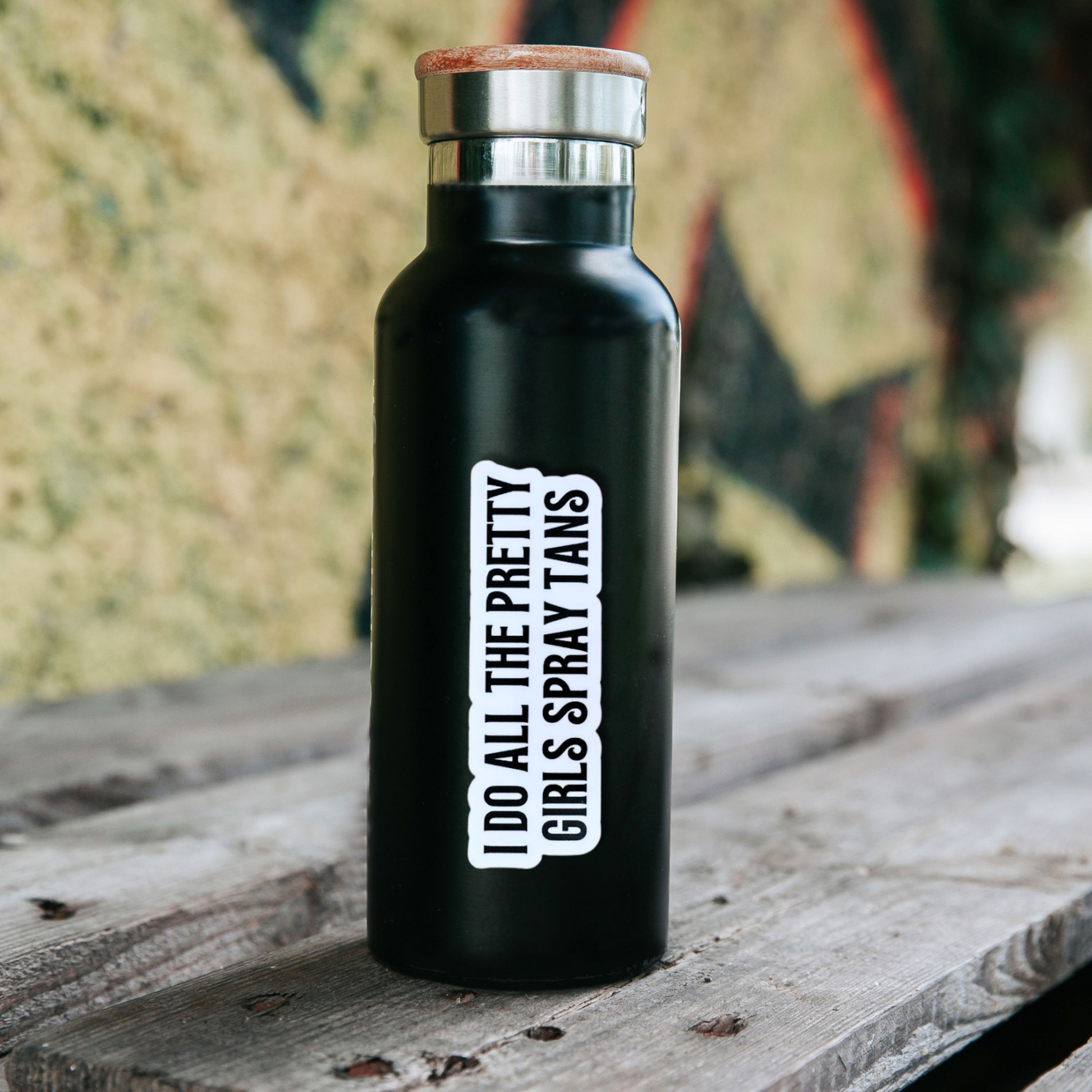 Spray Tan Artist Vinyl Sticker Professional Business Display Text Design Graphics Quality Construction Water Resistant Material Salon Equipment Marking Modern Style Advertisement Solution Durable Indoor Application Commercial Grade Product