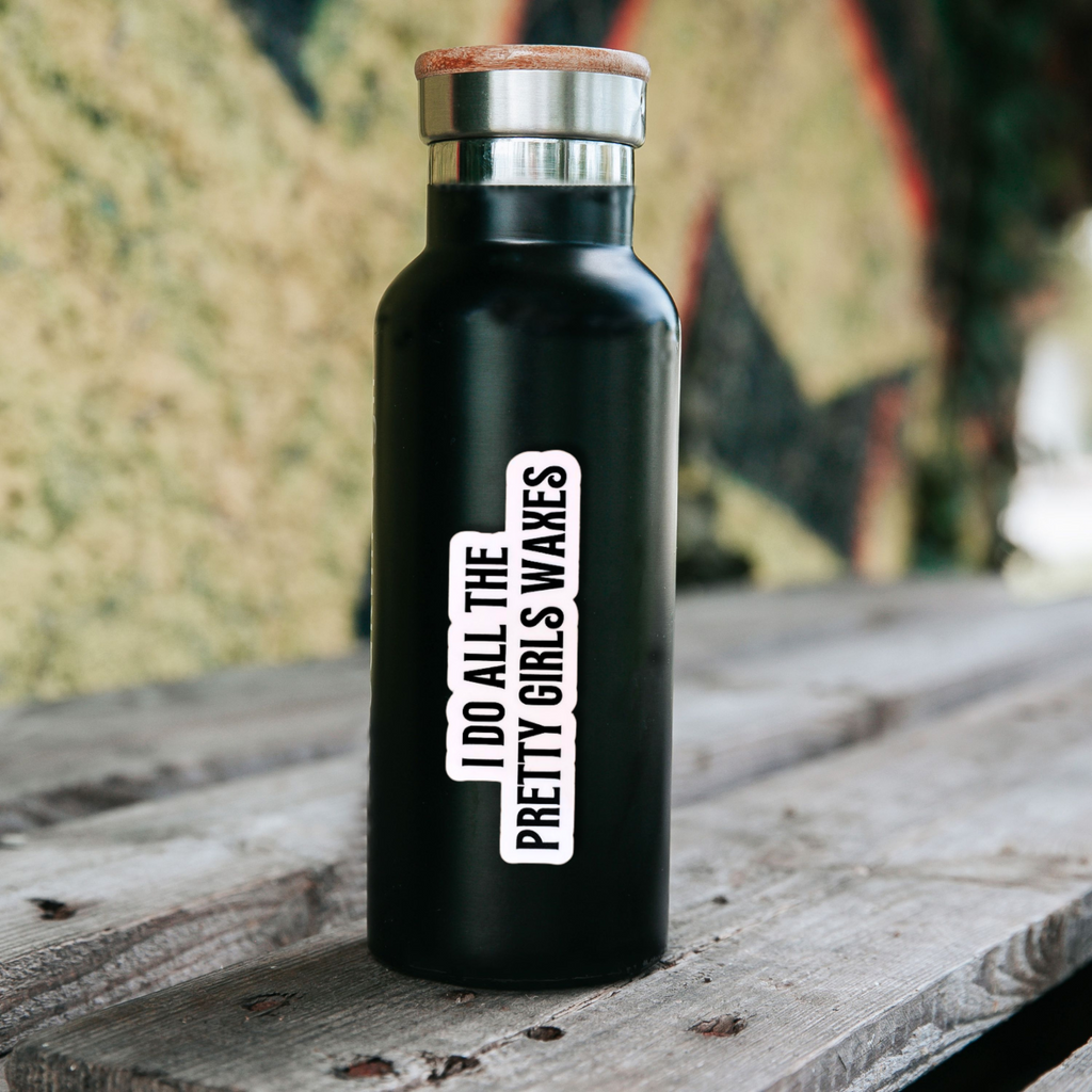 Wax Artist Sticker Professional Vinyl Decal Black White Design Water Resistant Material Beauty Workspace Accessory Esthetician Gift Idea Spa Professional Display Studio Decoration Premium Quality Construction Smooth Surface Application