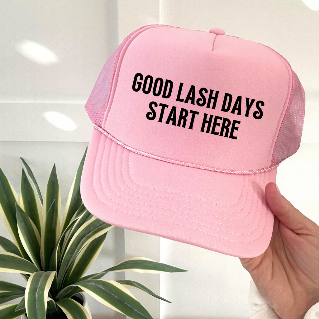 Lash Tech and Lash Artist Baseball Hat Professional Beauty Worker Cap Adjustable Trucker Style Fashion Statement Piece Salon Worker Accessory Multiple Color Options Beauty Industry Headwear Stylish Work Wear Essential Professional Uniform
