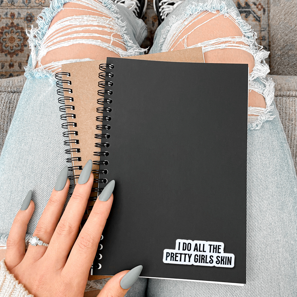 Professional Esthetician Vinyl Sticker Workspace Beauty Design Four Inch Water Resistant Adhesive Black White Text Layout Salon Wall Display Premium Quality Material Indoor Rated Beauty Professional Gift Skincare Expert Present Modern Style