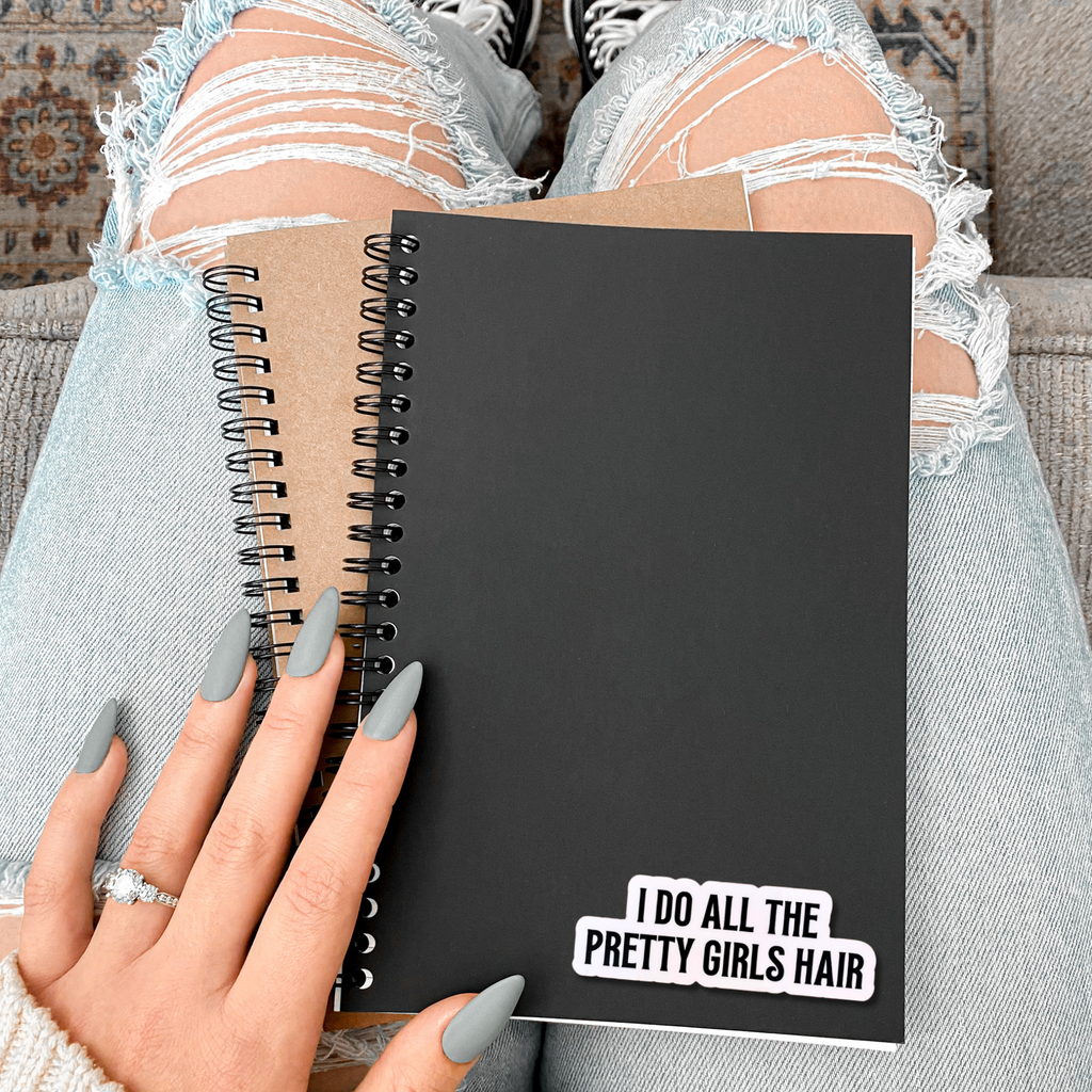 Professional Hairstylist Vinyl Sticker Black Water Resistant Design Premium Quality Material Four Inch Size Salon Window Display Car Bumper Application Business Branding Tool Perfect Stylist Gift Idea Custom Text Message Professional Beauty