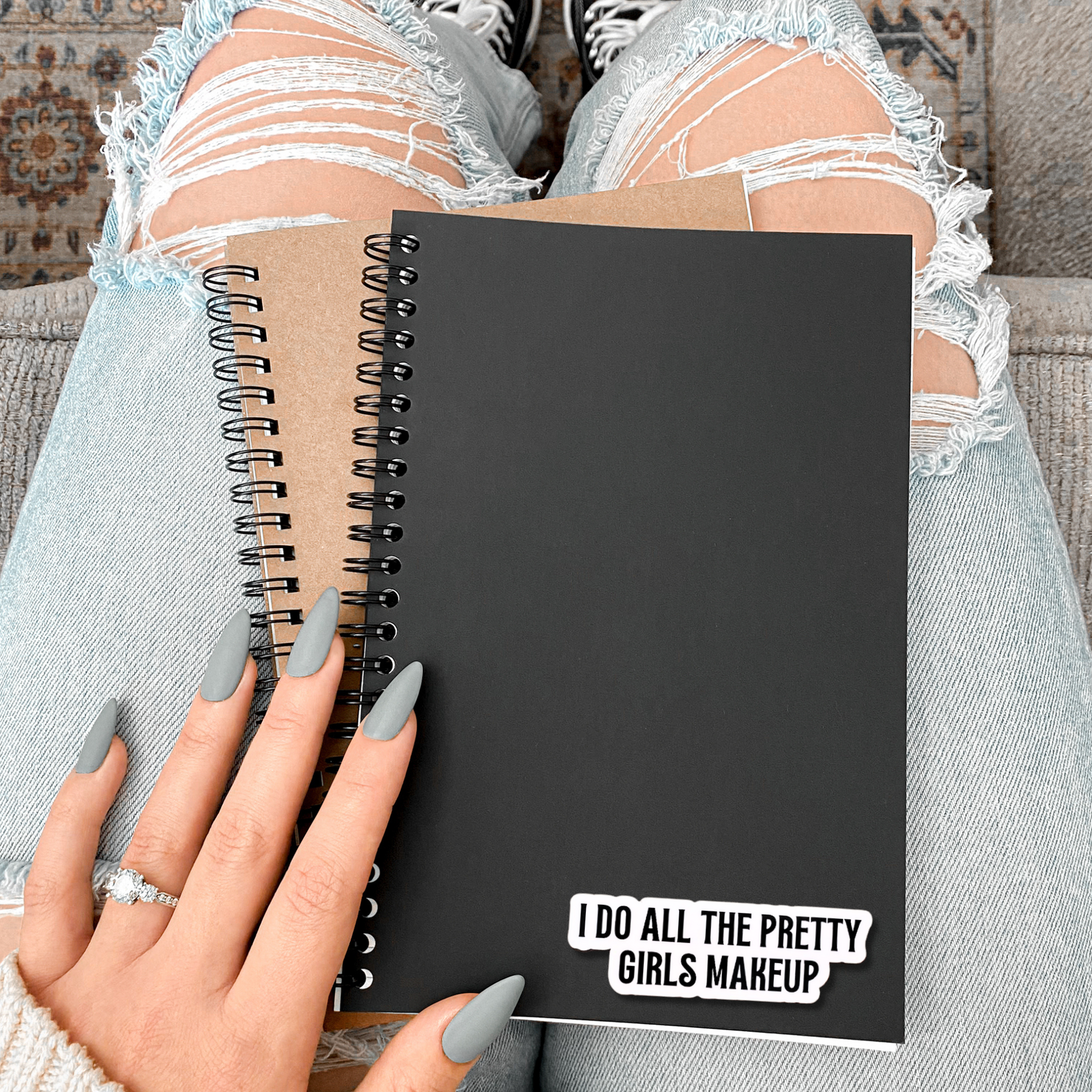 Professional Makeup Artist Sticker Vinyl Waterproof Beauty Studio Design Modern Black White Aesthetic Salon Wall Art Quality Material Durable Construction Professional Workspace Accent Practical Beauty Business Essential Creative