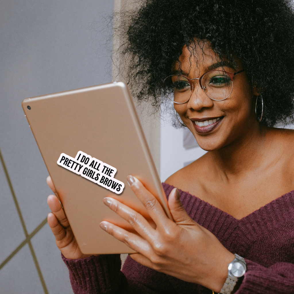 Professional Beauty Vinyl Decal Custom Salon Equipment Sticker Water Resistant Design Premium Quality Adhesive Black Text White Background Perfect Esthetician Gift Idea Laptop Water Bottle Compatible Modern Studio Accessory Durable Die Cut