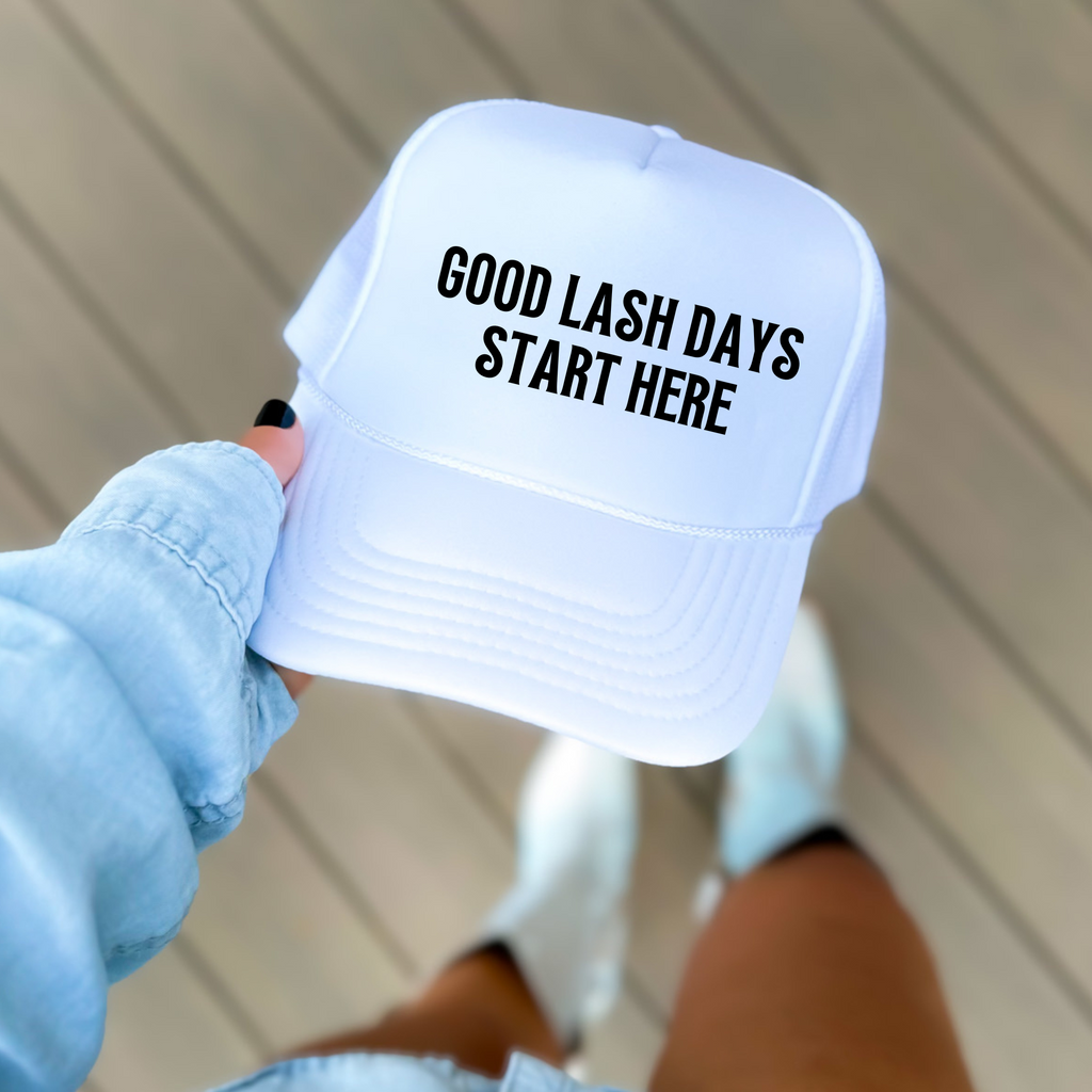 Lash Tech and Lash Artist Baseball Hat Professional Beauty Worker Cap Adjustable Trucker Style Fashion Statement Piece Salon Worker Accessory Multiple Color Options Beauty Industry Headwear Stylish Work Wear Essential Professional Uniform