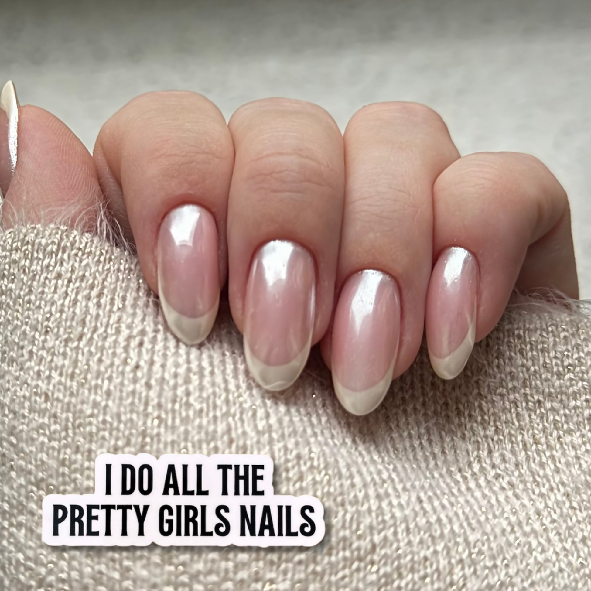 Nail Technician Vinyl Sticker Professional Beauty Salon Equipment Water Resistant Design Black Text Humor Quote Tool Bottle Laptop Decoration Premium Quality Material Long Lasting Application Easy Install Workspace Accessory Perfect Gift