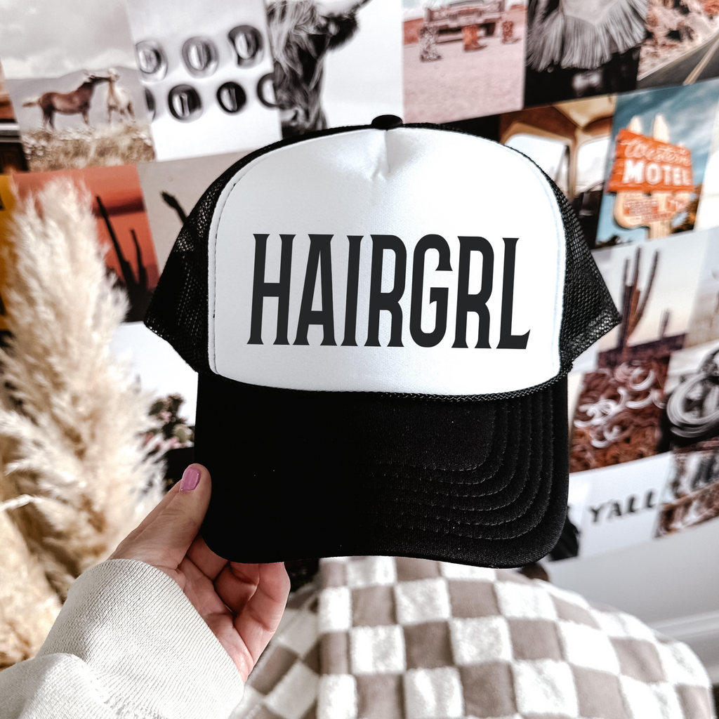 HAIRGRL Professional Baseball Cap Adjustable Salon Work Hat Stylist Fashion Accessory Universal Fit Design Multiple Color Options Available Premium Quality Construction Comfortable Daily Wear Perfect Professional Gift Modern Style Statement