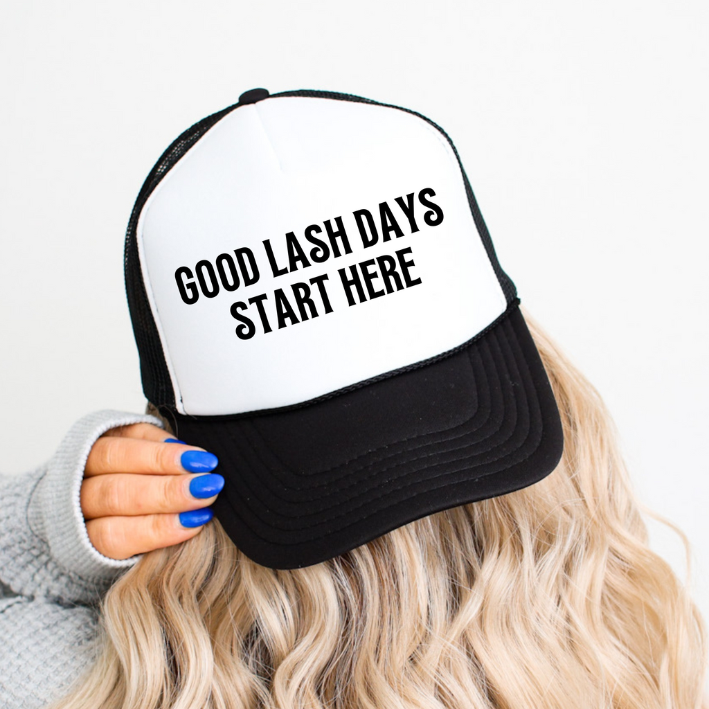 Lash Tech and Lash Artist Baseball Hat Professional Beauty Worker Cap Adjustable Trucker Style Fashion Statement Piece Salon Worker Accessory Multiple Color Options Beauty Industry Headwear Stylish Work Wear Essential Professional Uniform