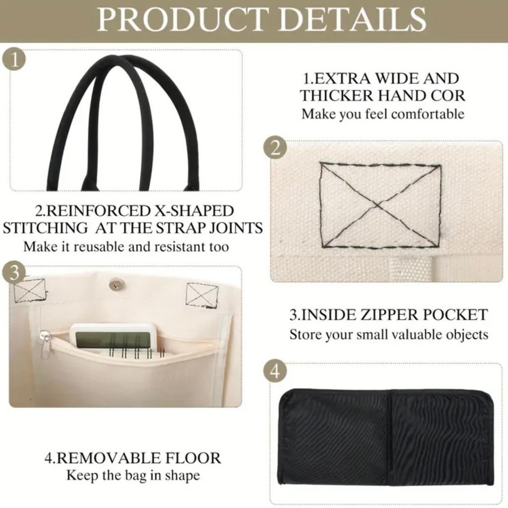 Lash Artist Professional Tote Large Canvas Makeup Storage Bag Beauty Supply Carrier Black White Design Striped Bow Accent Esthetician Work Essential Salon Supply Organization System Premium Quality Construction Stylish Fashion Statement