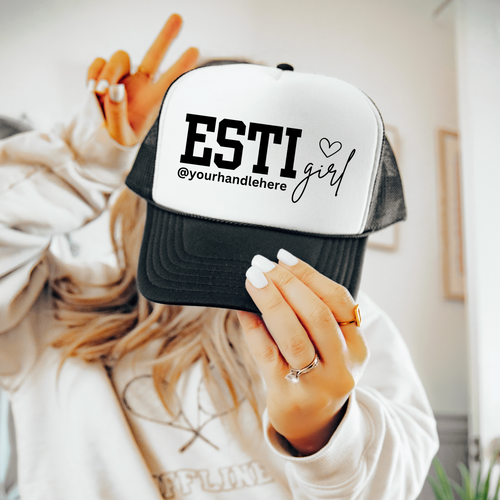 Professional Esthetician Baseball Cap Custom Instagram Handle Design Beauty Business Branding Cotton Structured Hat Social Media Marketing Accessory Personalized Text Options Multiple Color Choices Fashion Forward Style Business Promotion