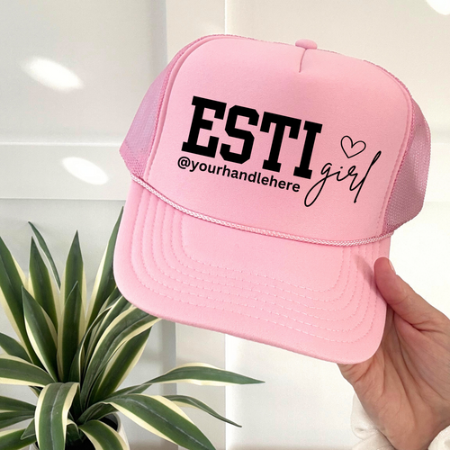 Professional Esthetician Baseball Cap Custom Instagram Handle Design Beauty Business Branding Cotton Structured Hat Social Media Marketing Accessory Personalized Text Options Multiple Color Choices Fashion Forward Style Business Promotion