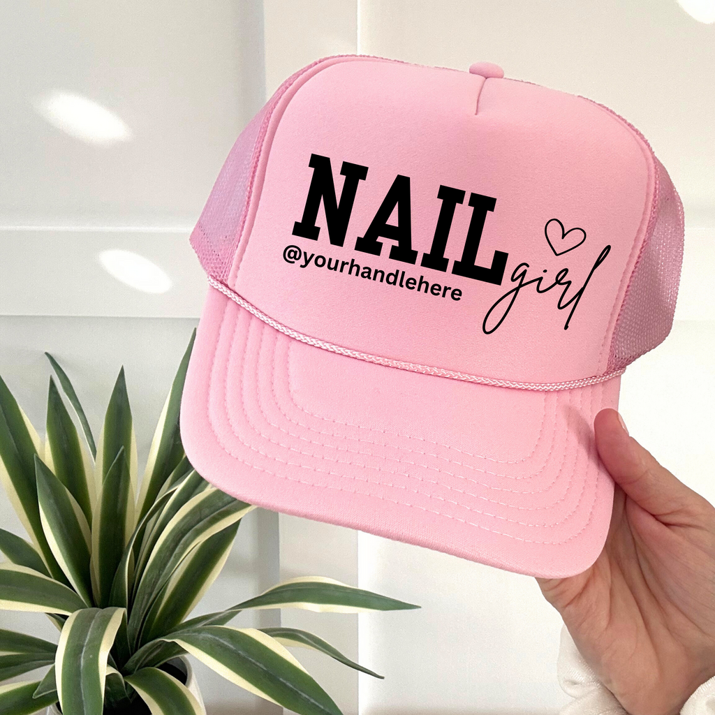 Custom NAIL Girl Trucker Hat