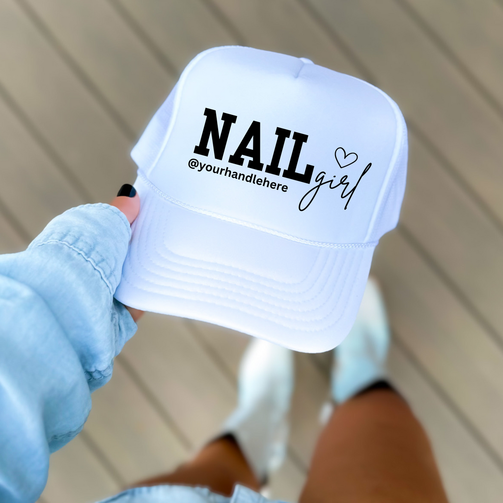 Custom NAIL Girl Trucker Hat