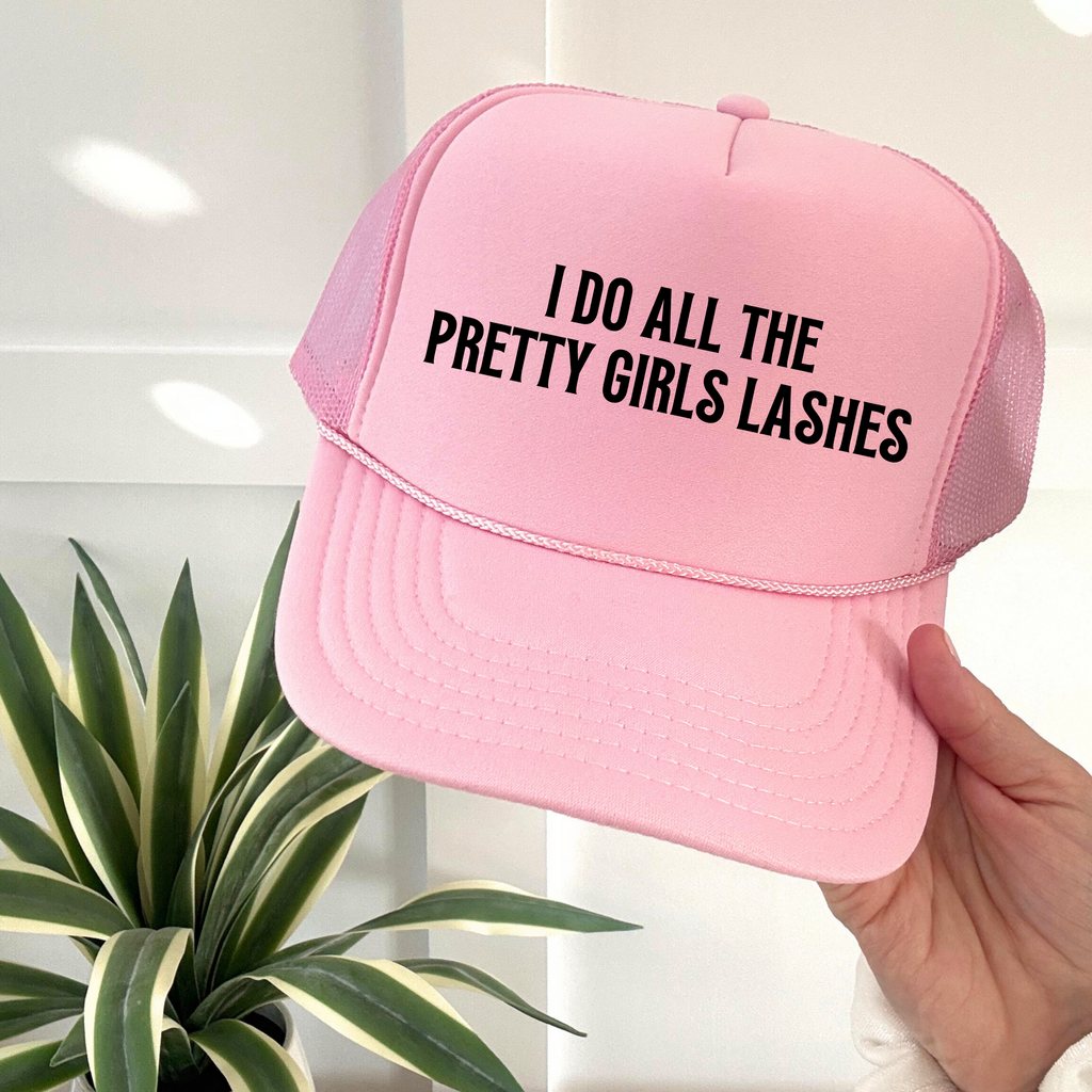 Lash Tech and Lash Artist Baseball Hat Professional Beauty Worker Cap Adjustable Trucker Style Fashion Statement Piece Salon Worker Accessory Multiple Color Options Beauty Industry Headwear Stylish Work Wear Essential Professional Uniform