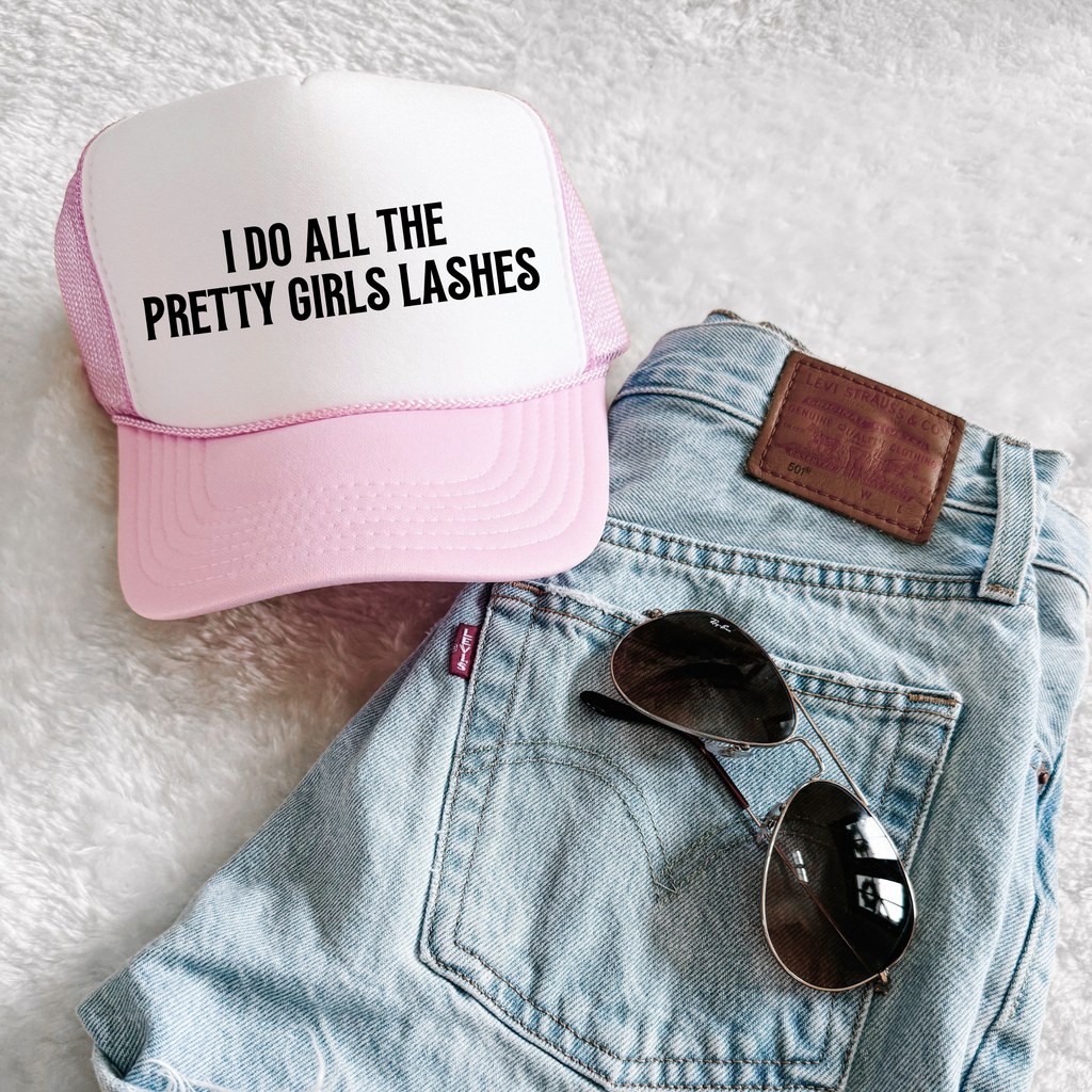 Lash Tech and Lash Artist Baseball Hat Professional Beauty Worker Cap Adjustable Trucker Style Fashion Statement Piece Salon Worker Accessory Multiple Color Options Beauty Industry Headwear Stylish Work Wear Essential Professional Uniform