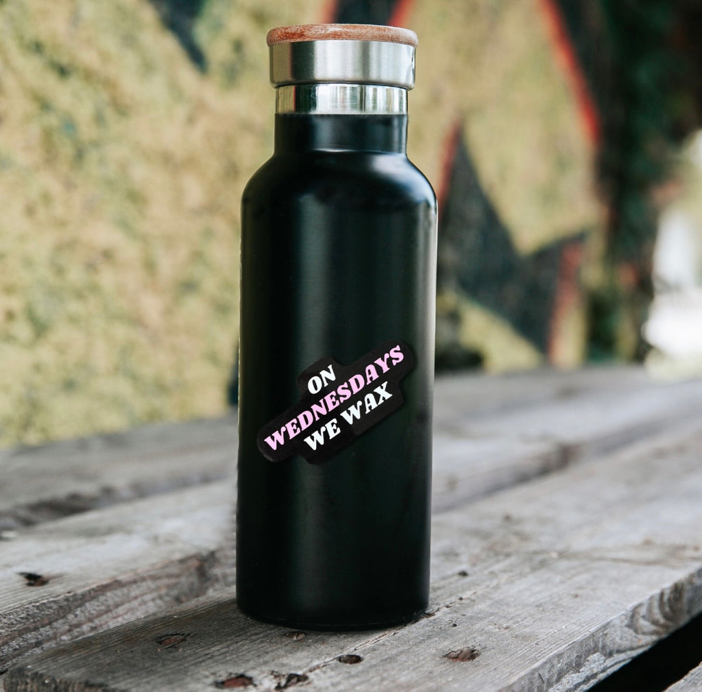 On Wednesdays We Wax Sticker