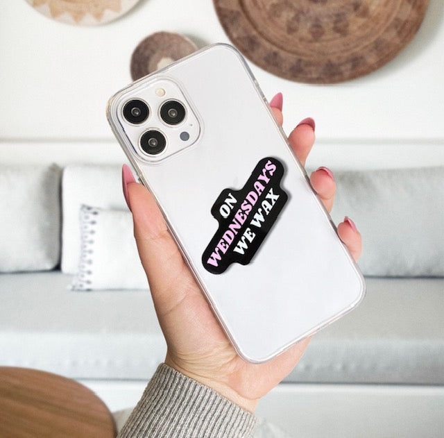 On Wednesdays We Wax Sticker