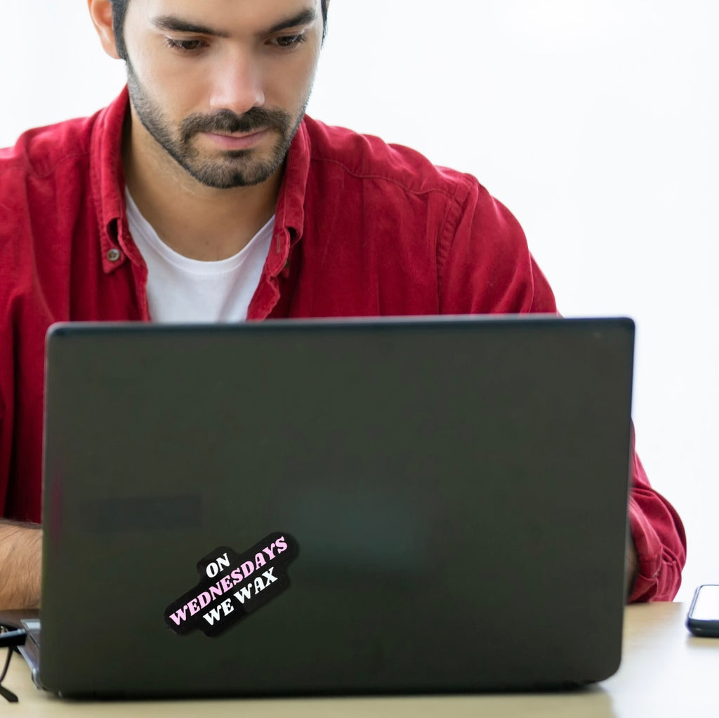 On Wednesdays We Wax Sticker