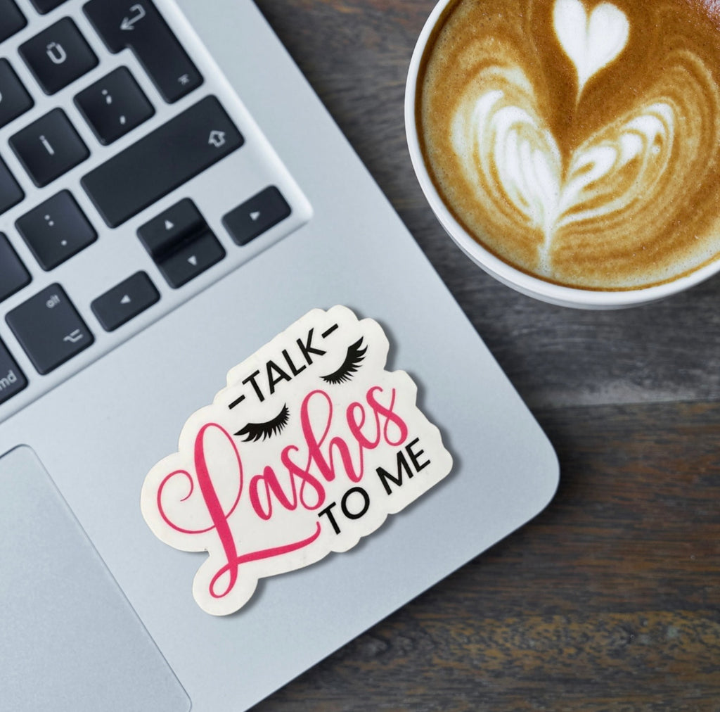Talk Lashes to Me Sticker