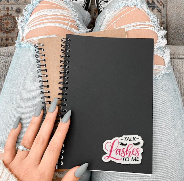 Talk Lashes to Me Sticker