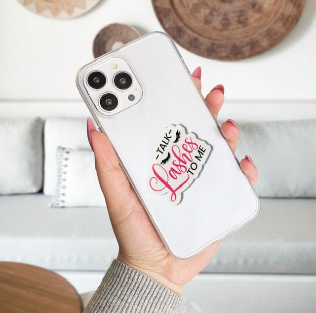 Talk Lashes to Me Sticker