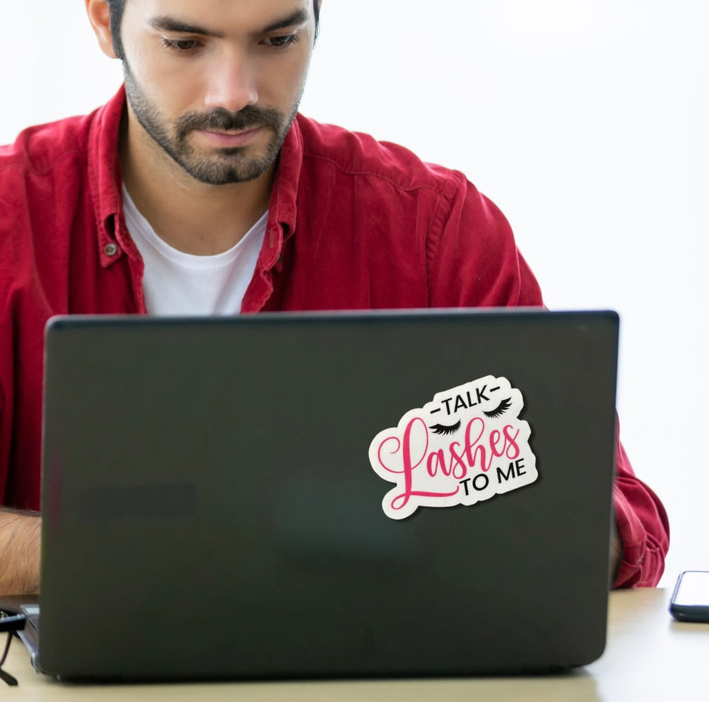 Talk Lashes to Me Sticker