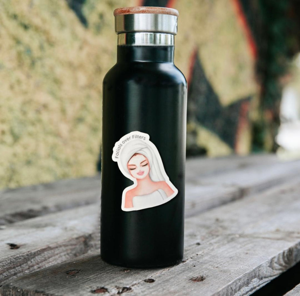 Facials Over Filters Sticker